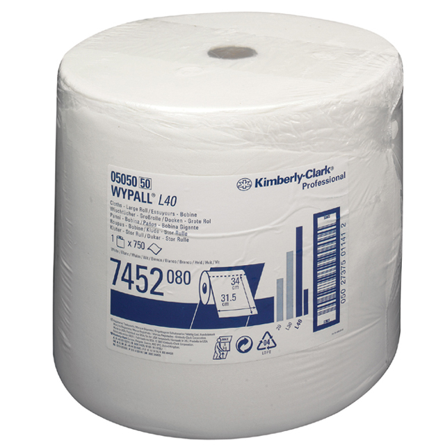 Kimberly-Clark 7452 WYPALL L40 Wischtücher Großrolle