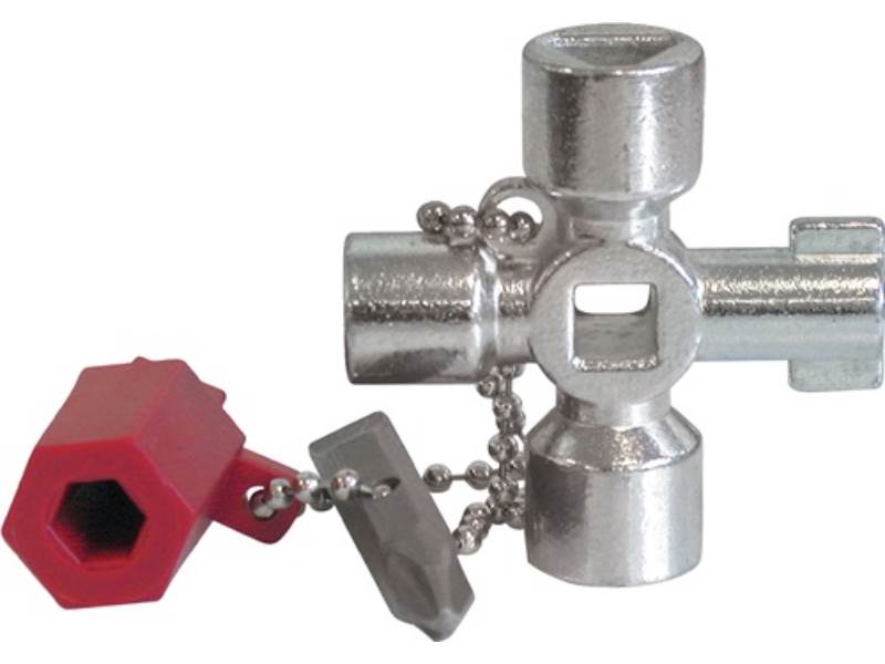 SCHÜNKE UND BOCKMÜHL 400187 Schaltschrankschlüssel Mini 9 Funktionen mit Bitadap