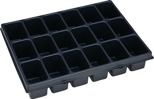 BS SYSTEMS 1000010137 Kleinteileeinsatz i-BOXX® iB 72 B349xT265xH63mm Polystyrol