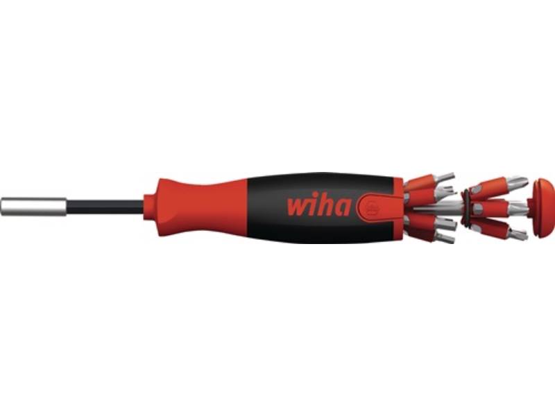WIHA 38601 Magazinbithalter LiftUp 13-teilig Schlitz / PH / PZD / TORX® / 6-kant