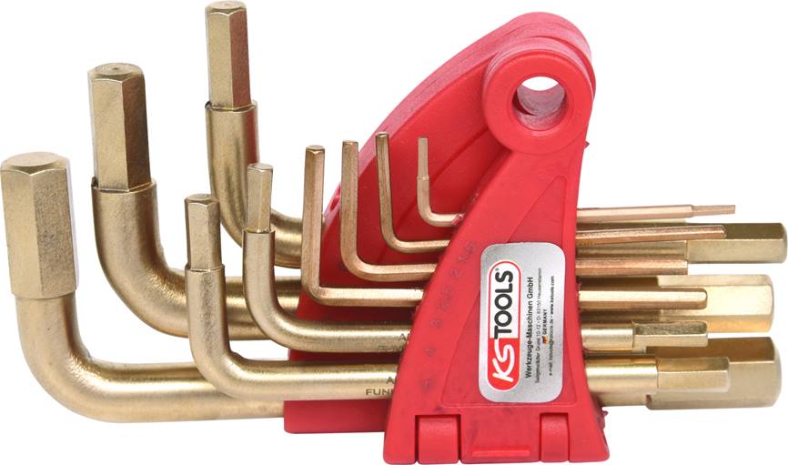 KS Tools 963.1513 BRONZEplus Innensechskant-Winkelstiftschlüssel-Satz 9-tlg.