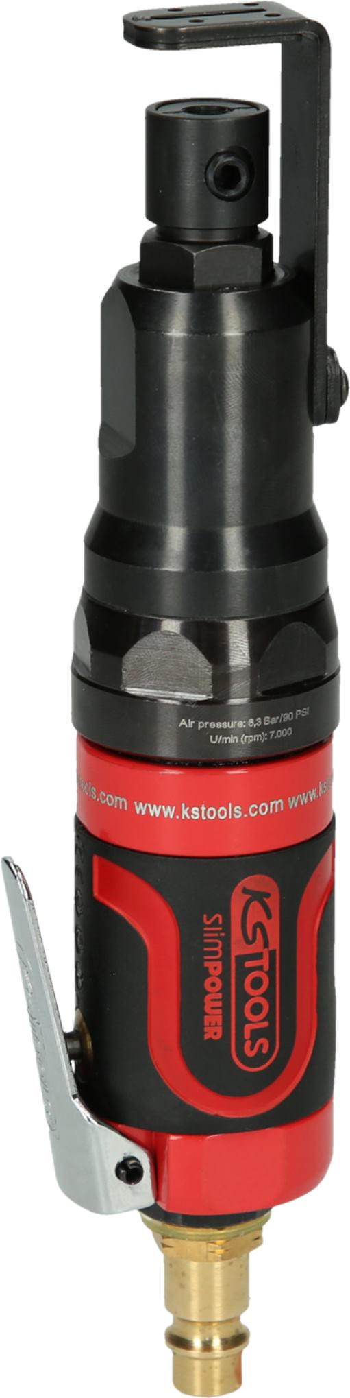 KS Tools 515.5545 SlimPOWER Mini-Druckluft-Karosserie-Stichsäge, 170mm