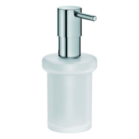 GROHE 40394001 Seifen-/Lotionspender Essentials Füllmenge 160ml chrom Glas satin