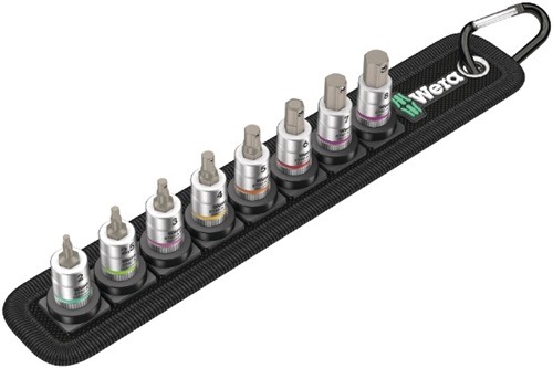 WERA 05003881001 Steckschlüssel-Satz Belt 2 8-teilig 1/4 '' 2 - 8 mm für Innen-6