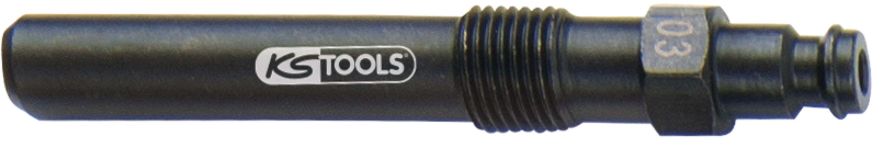 KS Tools 150.3664 Glühkerzen Adapter, M12x1,25 mit Außengewinde, Länge 87 mm