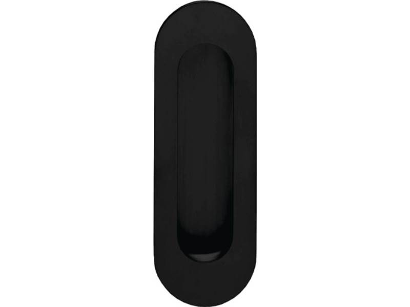 INTERSTEEL 23447681 Schiebetürmuschel 4476 Edelstahl schwarz oval blind Länge 12