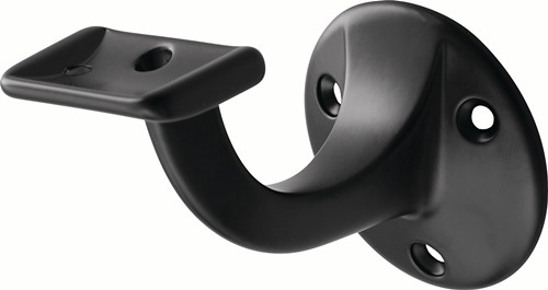 HERMETA 3507-70E Handlaufträger 3507 Aluminium kunststoffbeschichtet schwarz Dur