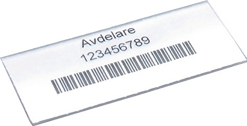 500502 Etikett  transparent für Regalkasten