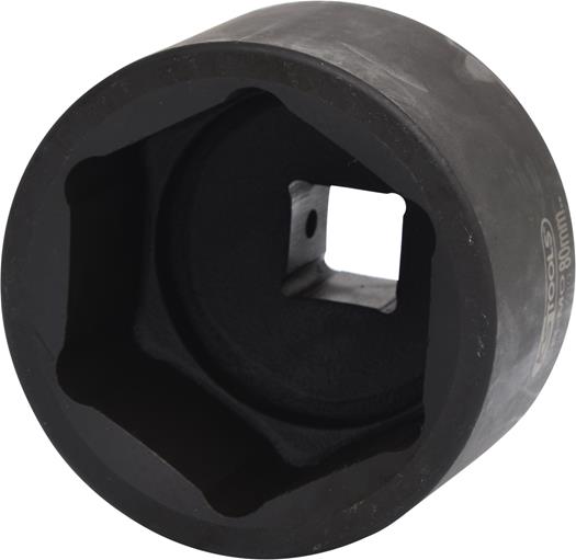 KS Tools 515.1780 1'' Sechskant-Kraft-Stecknuss, kurz, 80mm