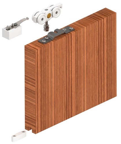 HELM 120120000012 Schiebetürsystem 140 140 kg Holztüren ab 30 mm Komplettset