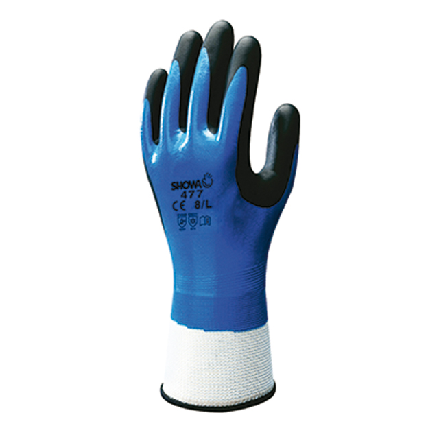 SHOWA® 477 Handschuh Nitrile Foam Grip Gr.9(XL) Polyester, Nylon, Nitril Iso-Ac