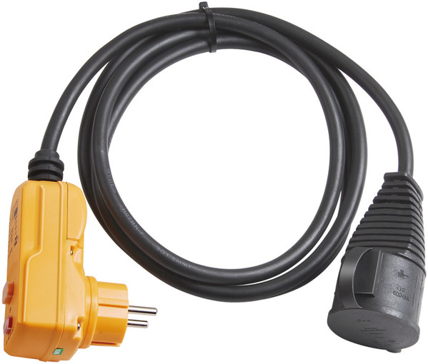 BRENNENSTUHL 1160370 Schutzadapterleitung 2m H07RN-F3G1.5 FI-Stecker und Kupplun