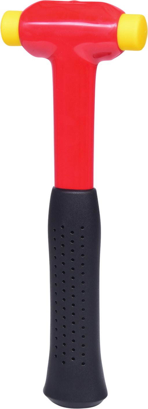 KS Tools 117.1126 Schonhammer mit Schutzisolierung, Kopf Ø 25mm
