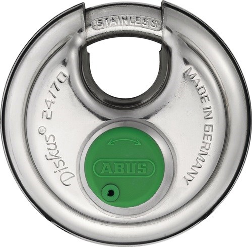 ABUS 81694 Zylindervorhangschloss 24IB/70 Schlosskörperbreite 70 mm Edelstahl ve