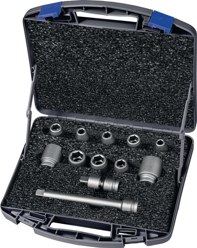 ASW 1020026357 Kraftsteckschlüssel-Satz 720 SG 12 OL 12-teilig 1/2 '' 6-kant