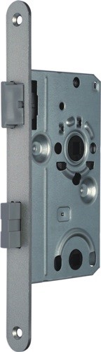 SSF Zimmertür-Einsteckschloss  BAD20/55/78/8 mm DIN links Stulp silber abgerunde