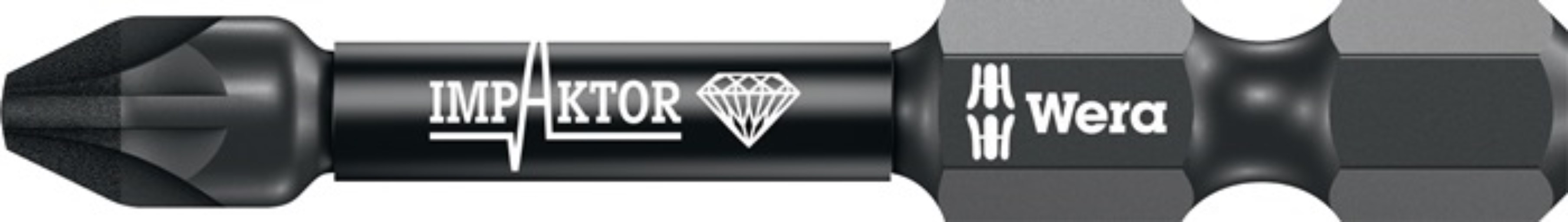 WERA 05157661001 Bit 855/4 IMP DC PZD2 Länge 50 mm 1/4 ? E6,3 Impaktor, DC