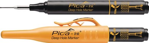 PICA 150/46 Tieflochmarker Pica-Ink schwarz  mit Teleskopspitze
