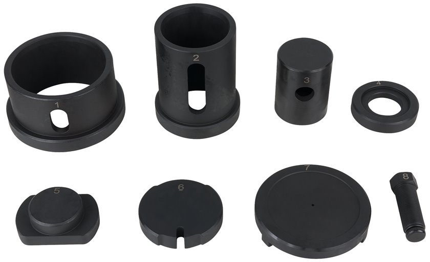 KS Tools 460.3925 Dreieckslenker-Buchsen-Satz für DAF, Ø 70 mm, 8-tlg.