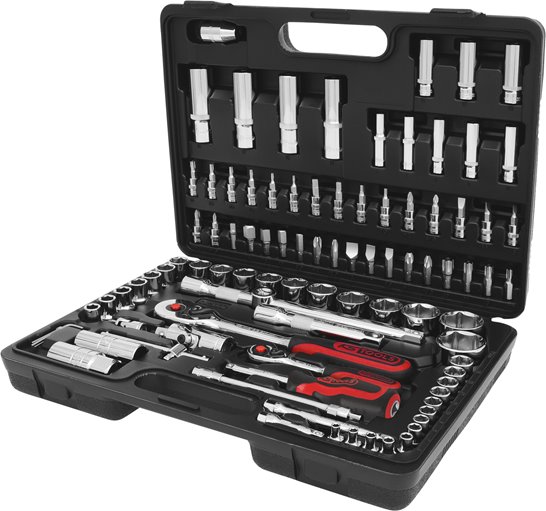 KS Tools 918.0796 1/4''+1/2'' CHROMEplus Steckschlüssel-Satz, 96-tlg.
