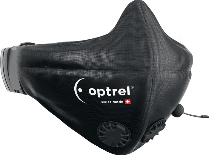OPTREL 4160.500 Mund-Nasenmaske  schwarz POM, Polyester, Polyurethan Ventil 2 St