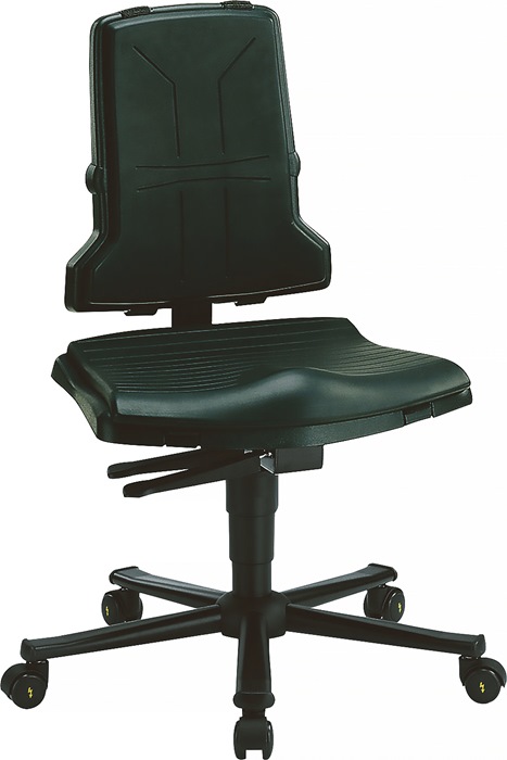 BIMOS 9813E-  1100 Arbeitsdrehstuhl Sintec B Rollen Polypropylen ESD grau 430-58