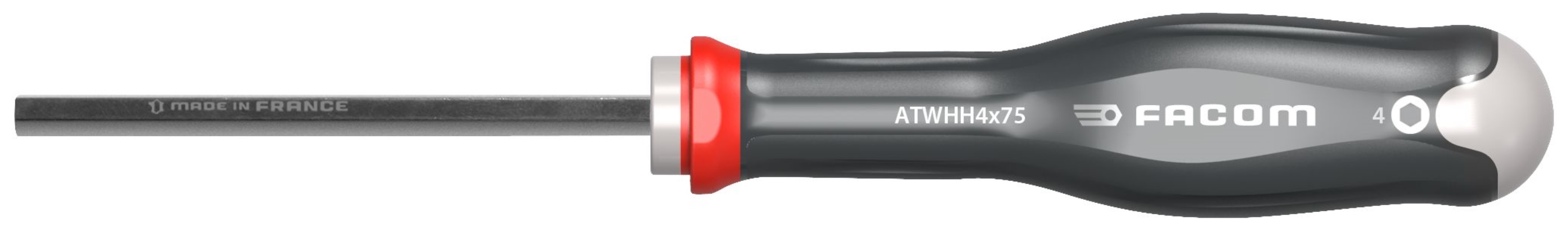 Facom ATWHH4X75 Stiftschluessel 6-Kant mit Griff 4 mm
