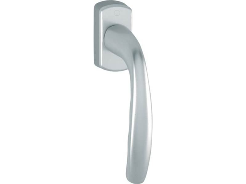 HOPPE 3285419 Fenstergriff New York 0810/U10 Aluminium 35 mm F9016 / verkehrswei