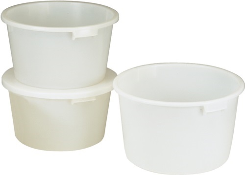 CRAEMER 81101100 Bottich  85 l HD-Polyethylen weiß mit Griffmulden Ø 628 mm Höhe HD-Polyethylen · mit Griffmulden · für hygienisches Lagern und Transportieren · bewährt in den unterschiedlichsten Einsatzbereichen · bei nur geringem Eigengewicht äußerst fo