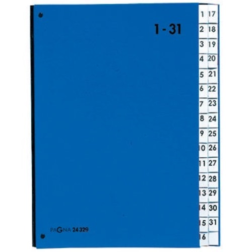 PAGNA Pultordner 24329-02 DIN A4 1-31 32Fächer Polypropylen bl