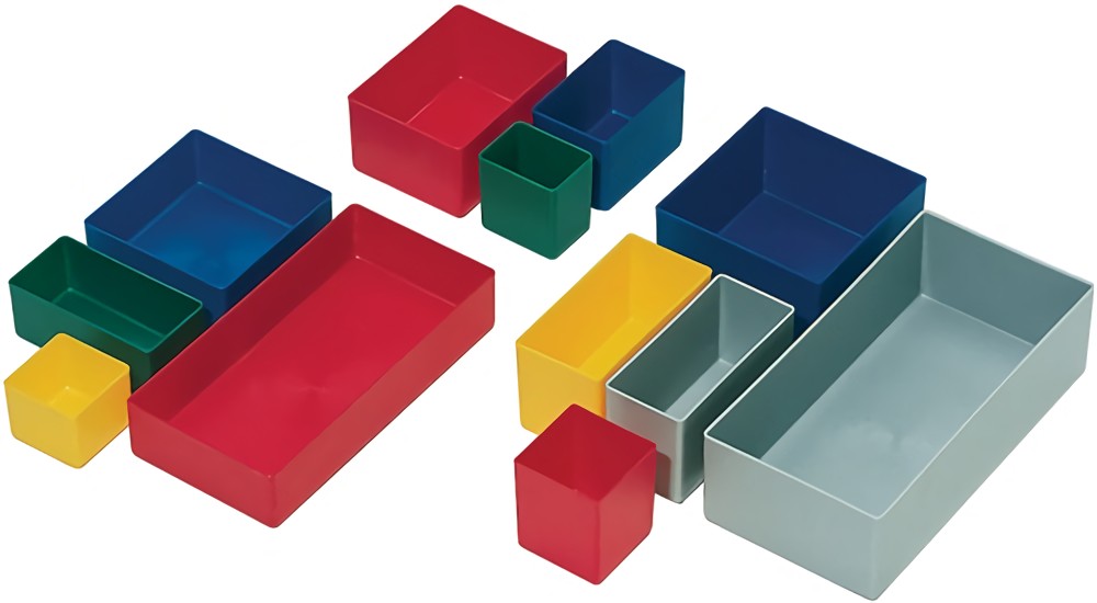 LA-KA-PE E54-4 BLAU Einsatzkasten  160 x 106 x 54 mm blau PS für Schubladen u. S