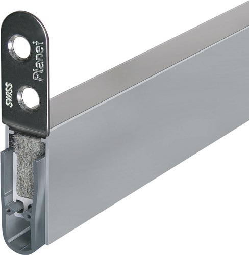 PLANET 77084 Türdichtung HS 1-seitig Länge 835 mm Aluminium silberfarben eloxier