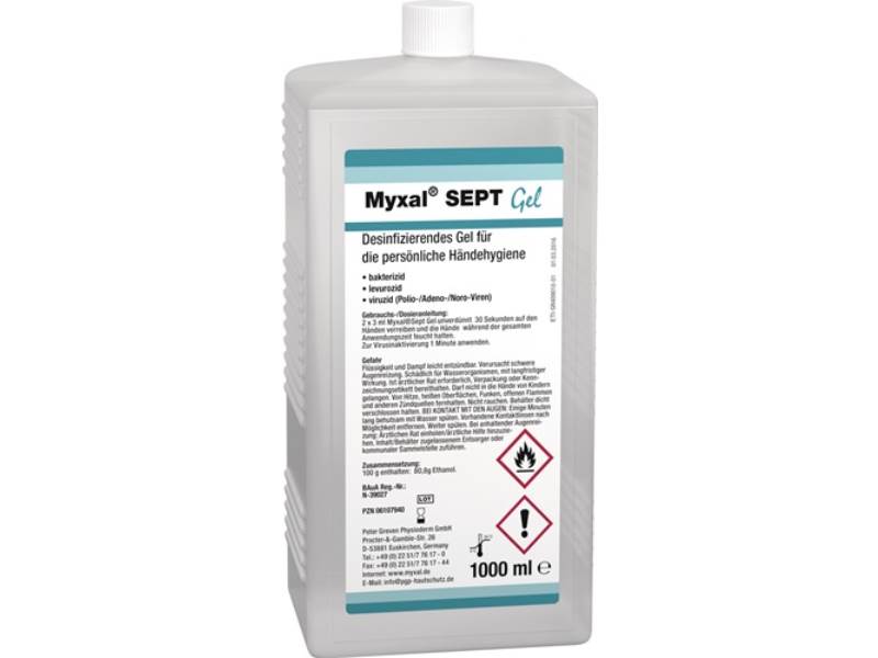 MYXAL 13743003 Handdesinfektionsgel MYXAL® SEPT GEL 1 l