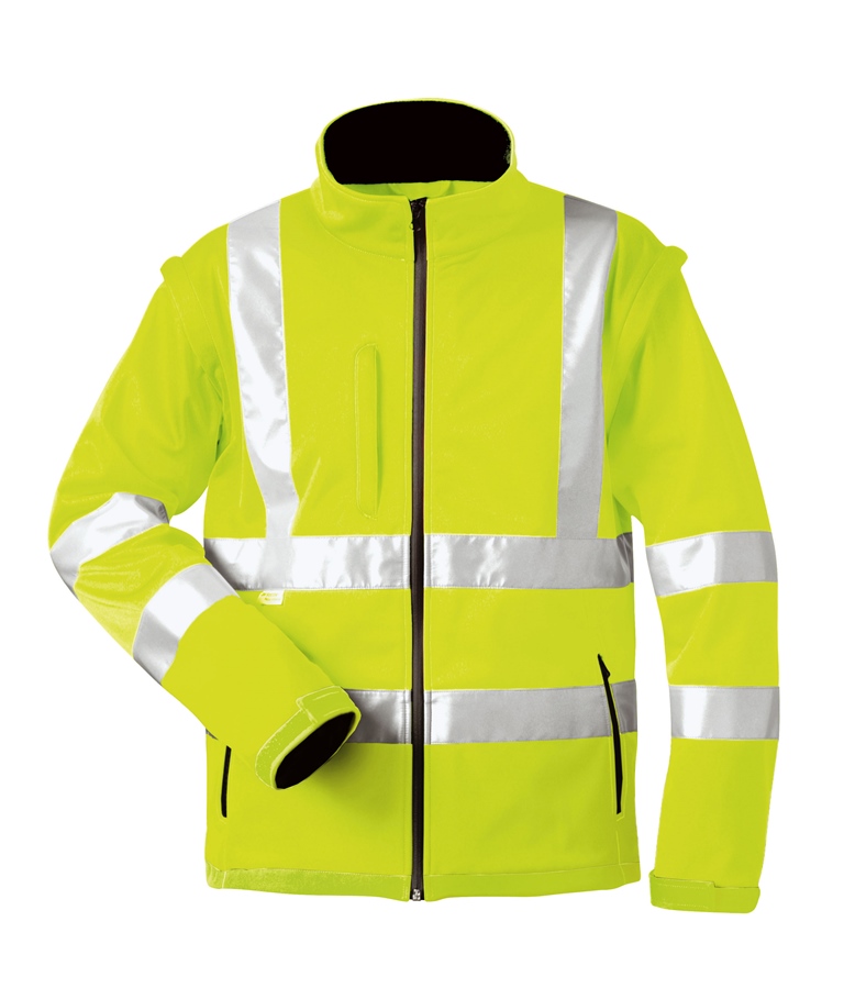 Gr .M (50/52) *LOGAN* WARNSCHUTZ-SOFTSHELLJACKE gelb *LOGAN* HIGH VIS SOFTSHELL