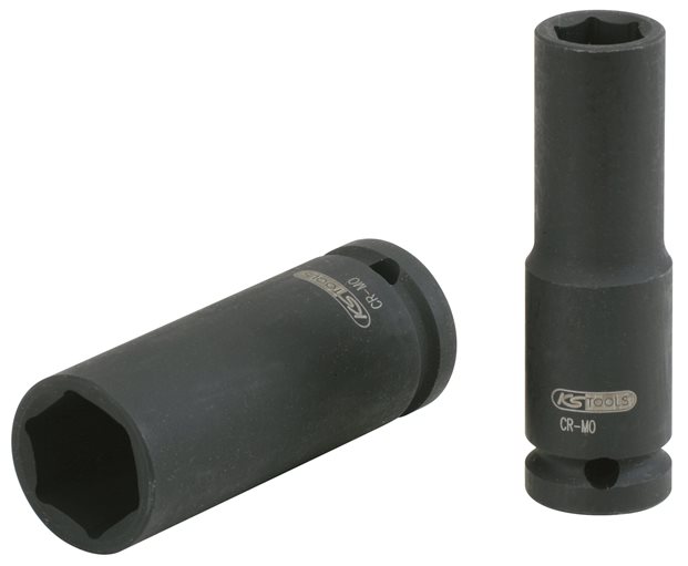 KS Tools 515.1149 1/2'' Sechskant-Kraft-Stecknuss, lang, 36mm