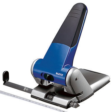 Leitz Registraturlocher 51800035 max. 65Blatt Aluminium blau