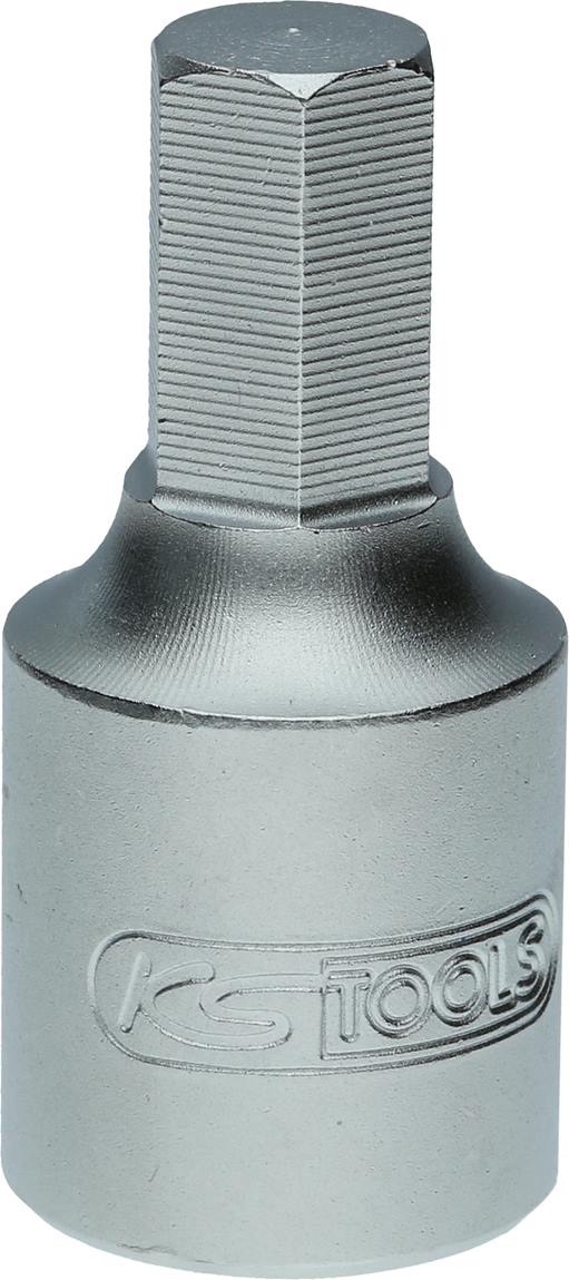 KS-Tools 150.9124 3/8'' Öldienst-Bit-Stecknuss für Innensechskant-Schrauben, 9 m