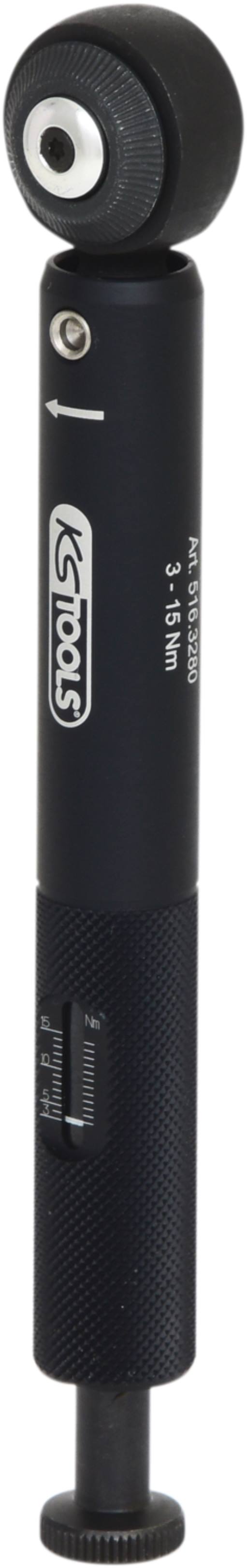 KS Tools 516.3280 1/4'' Mini Drehmomentschlüssel, 3-15Nm