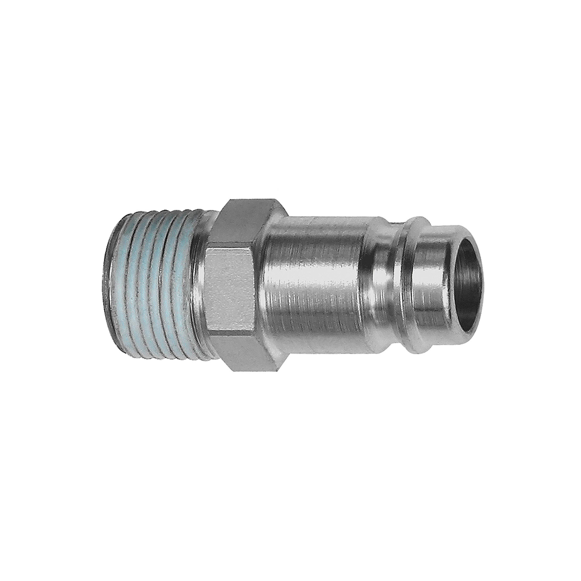 RIEGLER 107457 Stecknippel  Stahl gehärtet/vern. Stecker DN 10 Außengewinde R 1/