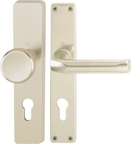 HOPPE 6271365 Langschildgarnitur London 54/227/202SP/113 Aluminium F2 PZ 72 mm D