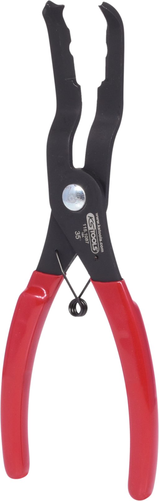 KS Tools 115.1087 Trim-Clip-Zange, Zangenende 35°, 190mm