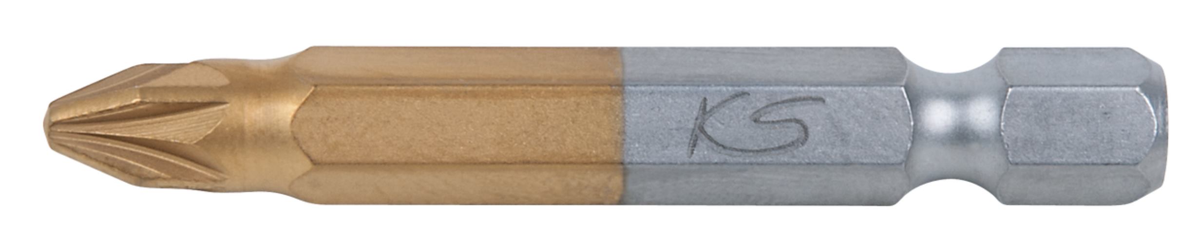 KS Tools 911.3646 1/4'' TiN Bit, 50mm, PZ3, 5er Pck