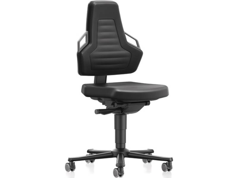 BIMOS 9033-SP01-3285 Arbeitsdrehstuhl Nexxit Rollen Supertec-Gewebe schwarz Grif