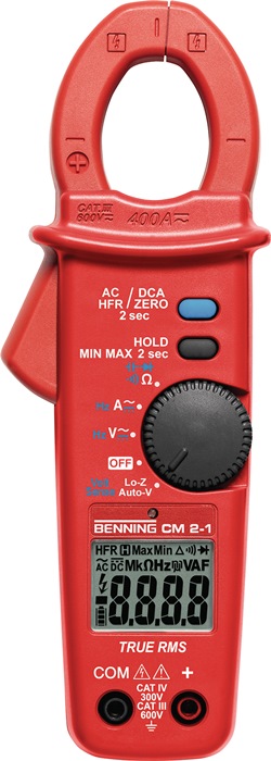 BENNING 044689 Stromzangenmultimeter CM 2-1 0,01 - 400 A CAT IV 600 V, CAT III 1