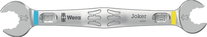 WERA 05020312001 Doppelmaulschlüssel Joker 6005 10 x 11 mm Länge 138 mm