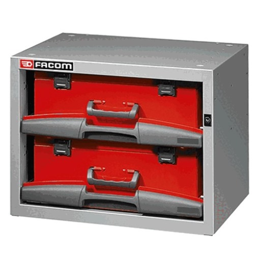 Facom F50000001 Matrix Regal, klein, tief, mit 2 austauschbaren Schubladen