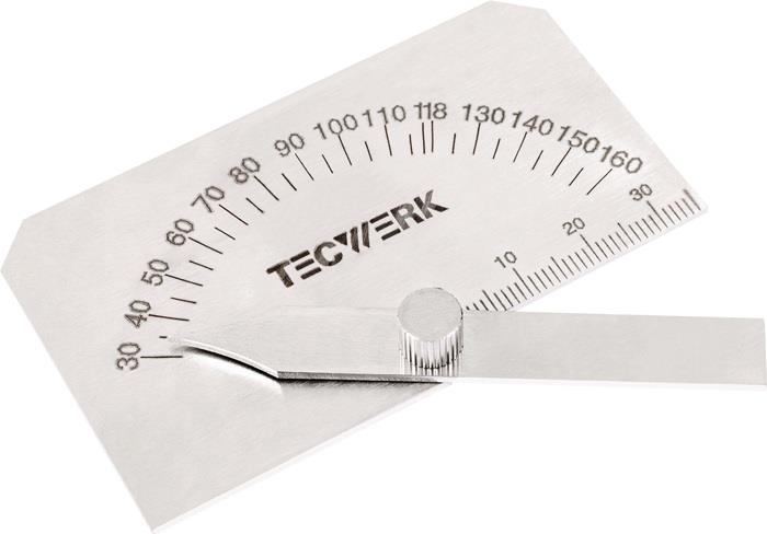 TECWERK 2000851425 Spiralbohrerschleiflehre m.verstellb.Winkel v.30Grad-160Grad