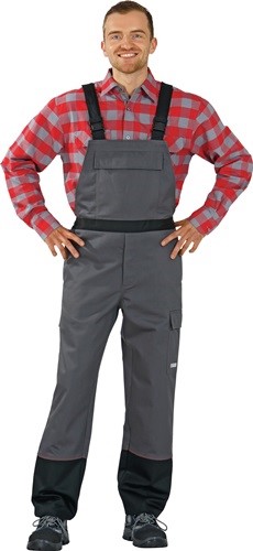PLANAM 5530048 Schweißerschutzlatzhose Weld Shield Größe 48 grau/schwarz