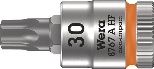 WERA 05003369001 Steckschlüsseleinsatz 8767 A HF TORX® 1/4 '' T30 Länge 28 mm