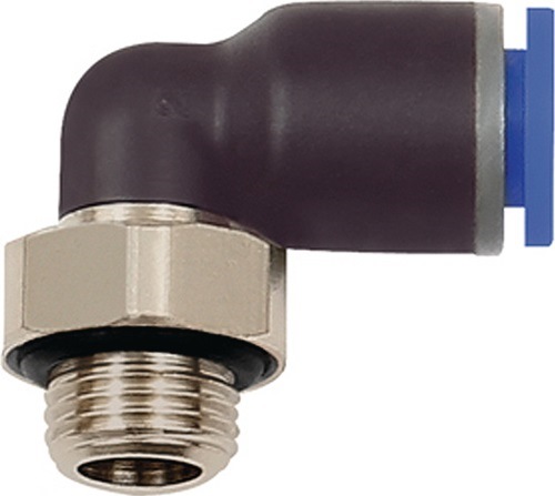 RIEGLER 109276 L-Steckverschraubung Blaue Serie Außengewinde G 1/2 '' SW 24 mm m